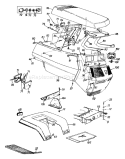 Part Location Diagram of 731-1537A MTD Grille-Red